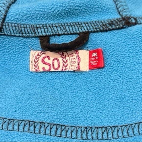 SO Girls Hooded Zip Up Jacket in Size M (10/12) - Picture 5 of 6